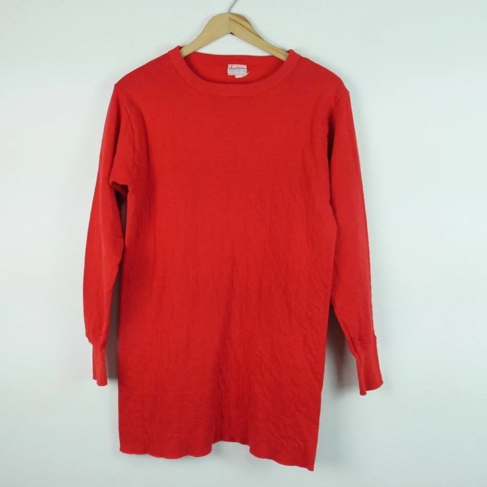 Vintage Duofold Two Layer Fabric Red Thermal Shirt Style 419 Mens 46 Base Layer